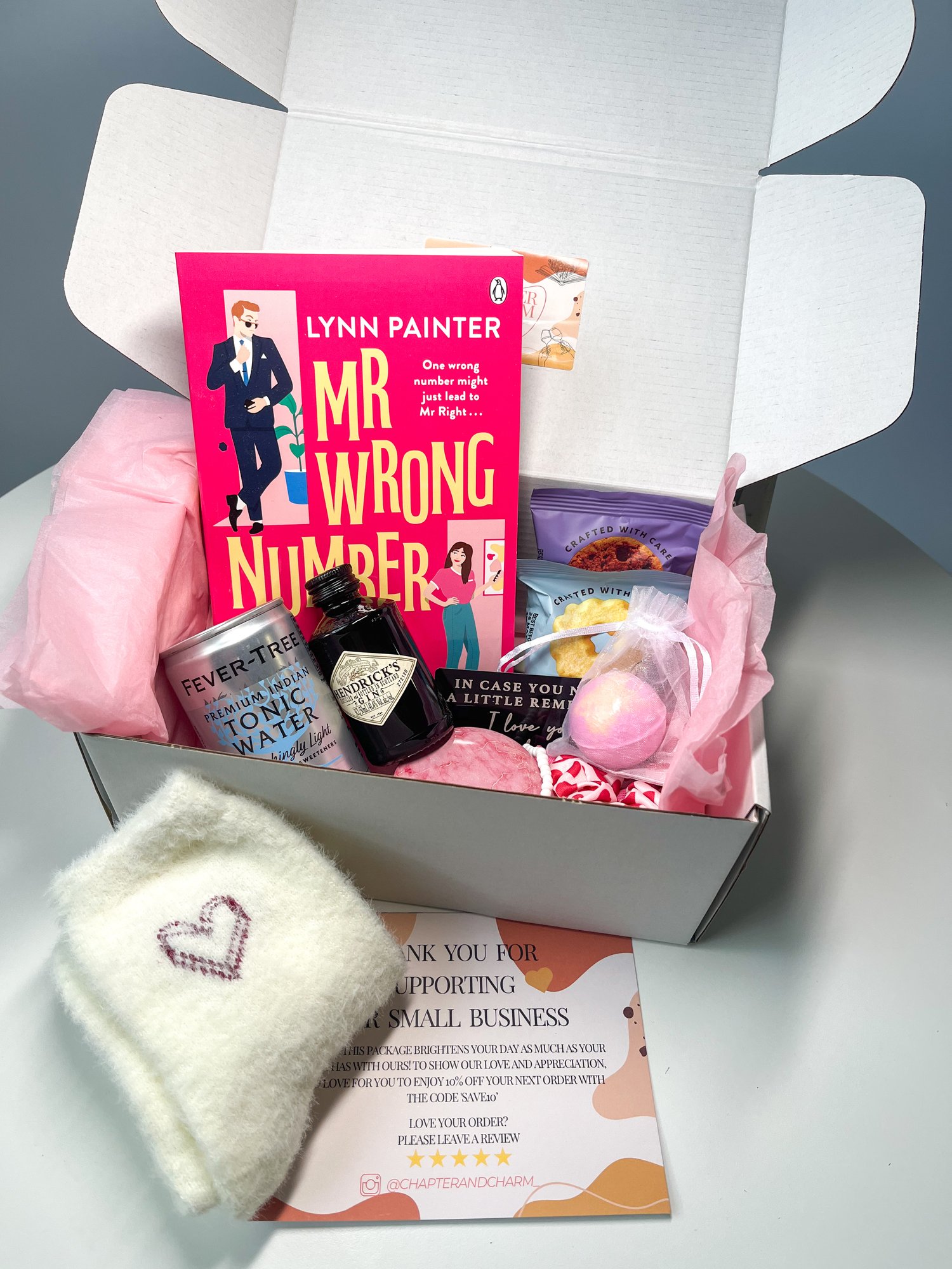 Mini Pamper Gift Box with Mini Gin & Tonic